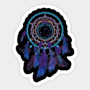 Colorful Dreamcatcher Feather Tribals Native American Indian Sticker